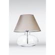 4 Concepts Bergen Small Glass Table Lamp in Grey & White