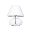 4 Concepts Bergen Small Glass Table Lamp in White & White
