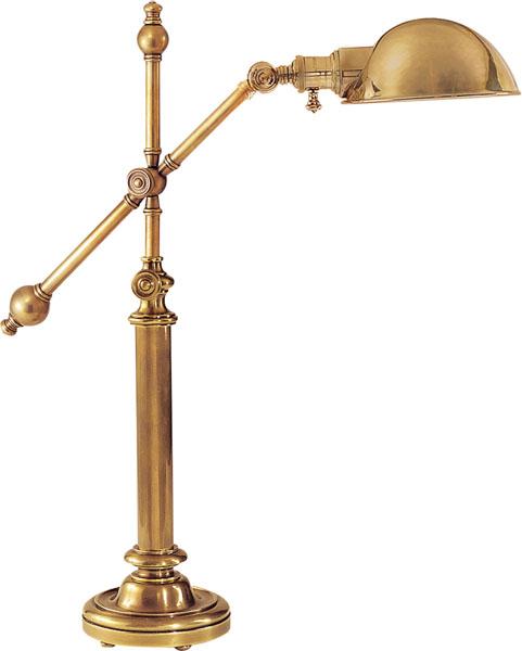 adjustable brass table lamp